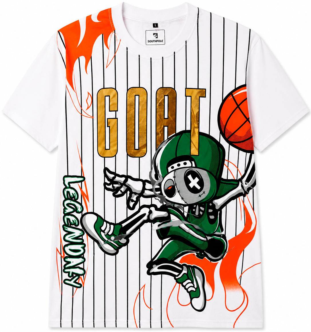 SOUTH POLE PREMIUM GRAPHIC T-SHIRT WHITE - SM450118