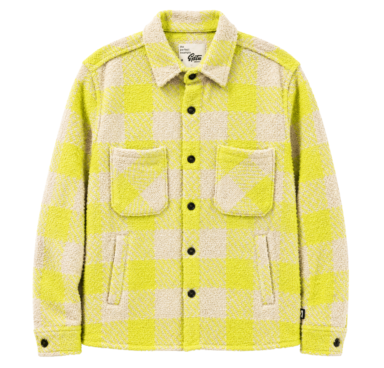 EPTM TWEED FLANNEL JACKET NEON GREEN - EP11688