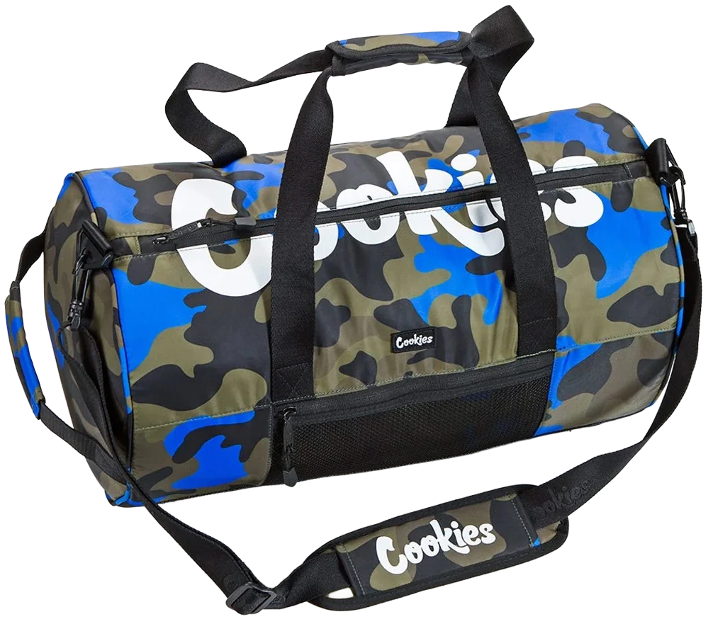 COOKIES RIPSTOP DUFFLE BAG BLUE CAMO - SUMMIT