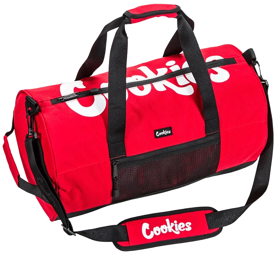 COOKIES RIPSTOP DUFFLE BAG RED - SUMMIT