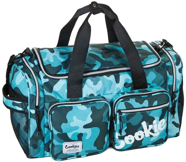COOKIES SMELL PROOF DUFFLE BAG MINT CAMO - HERITAGE