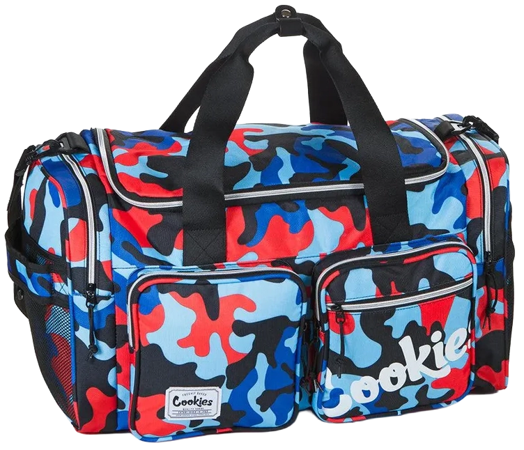 COOKIES SMELL PROOF DUFFLE BAG COOKIES BLUE CAMO - HERITAGE