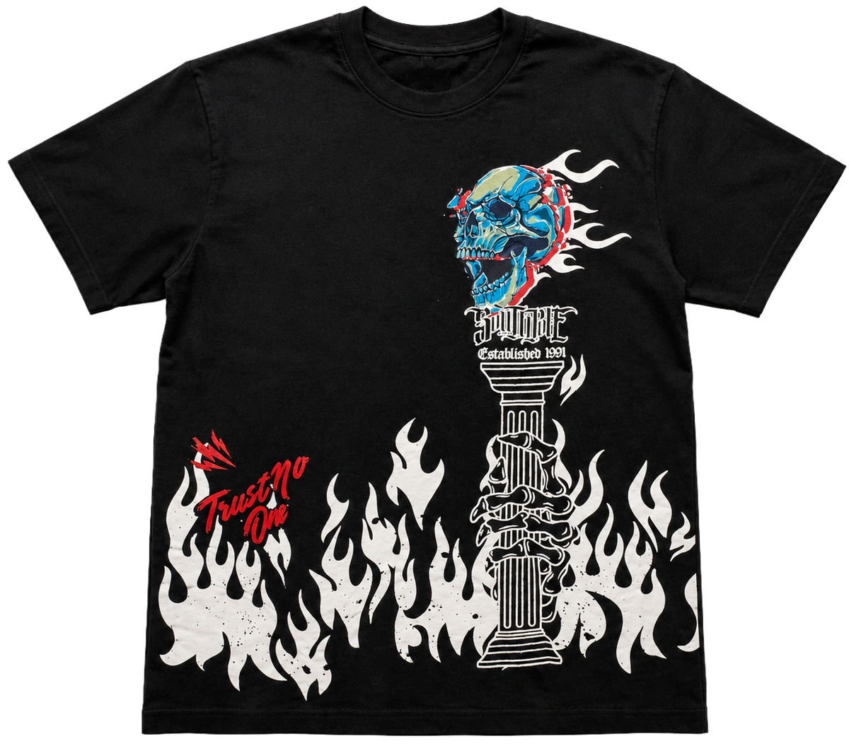 SOUTH POLE PREMIUM GRAPHIC T-SHIRT BLACK - SM450133