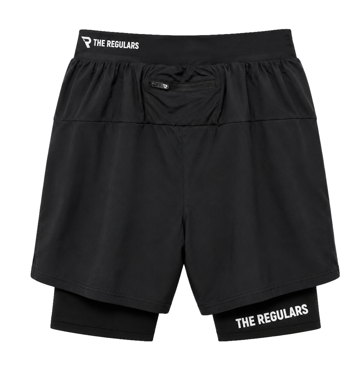 THE REGULARS PERFORMANCE GYM SHORTS BLACK - UNFAZED