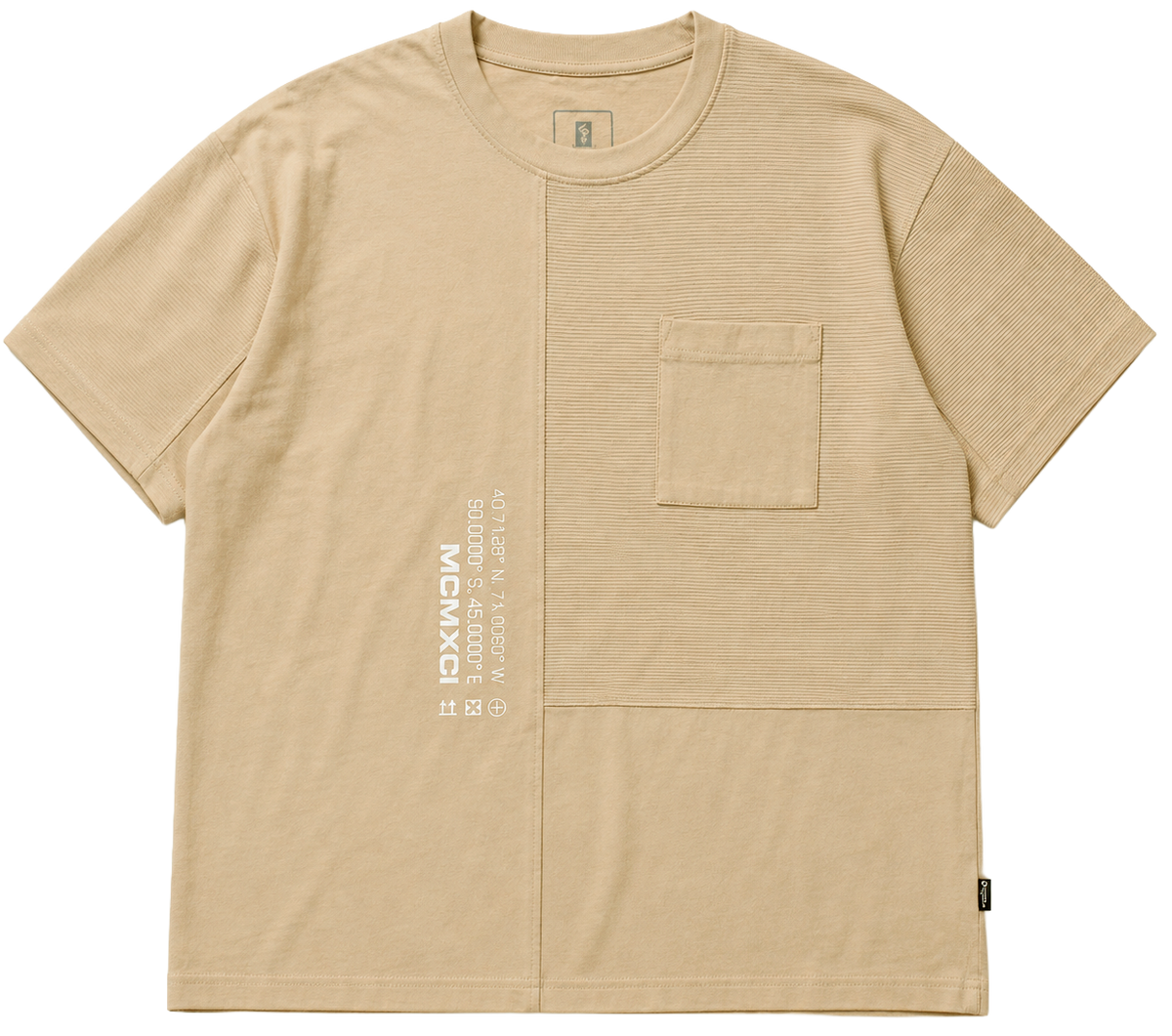 SOUTH POLE PREMIUM GRAPHIC T-SHIRT LATTE - SM450404