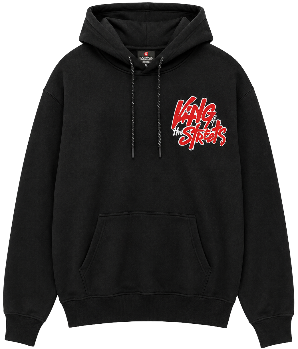 SOUTH POLE GRAPHIC HOODIE BLACK - 24321-1621