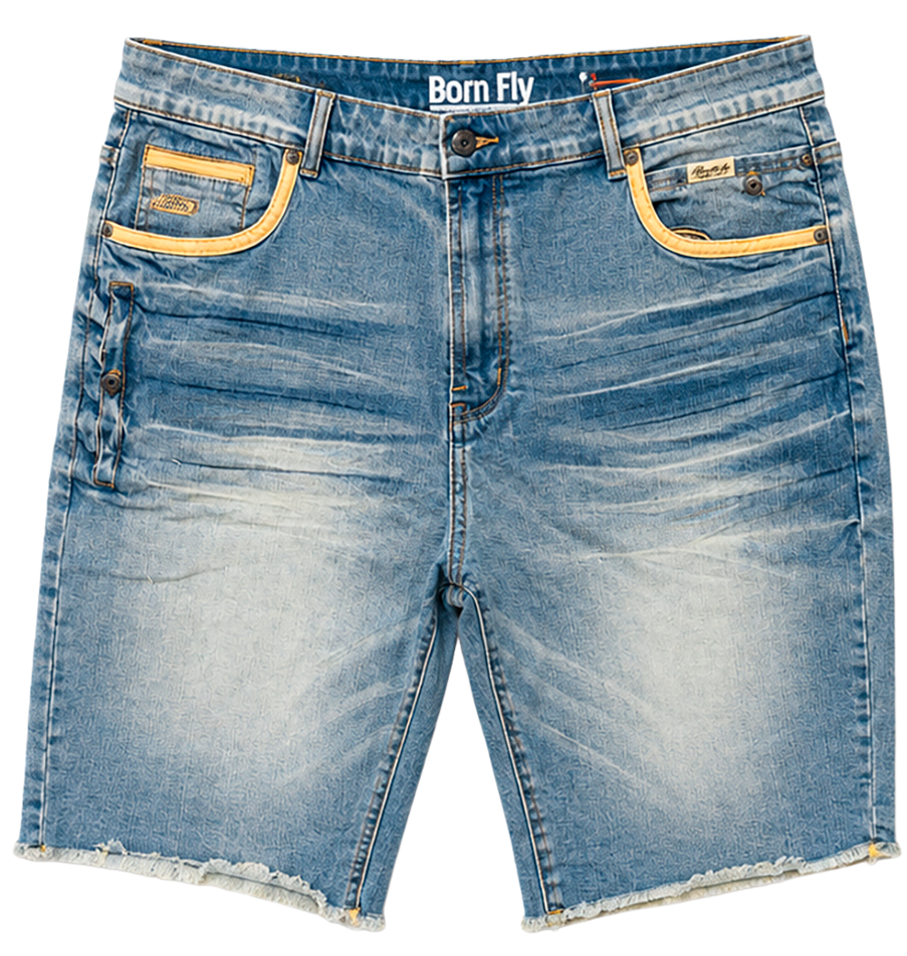 BORN FLY ASSORTED DENIM SHORTS ASST - BFDNMSHT26