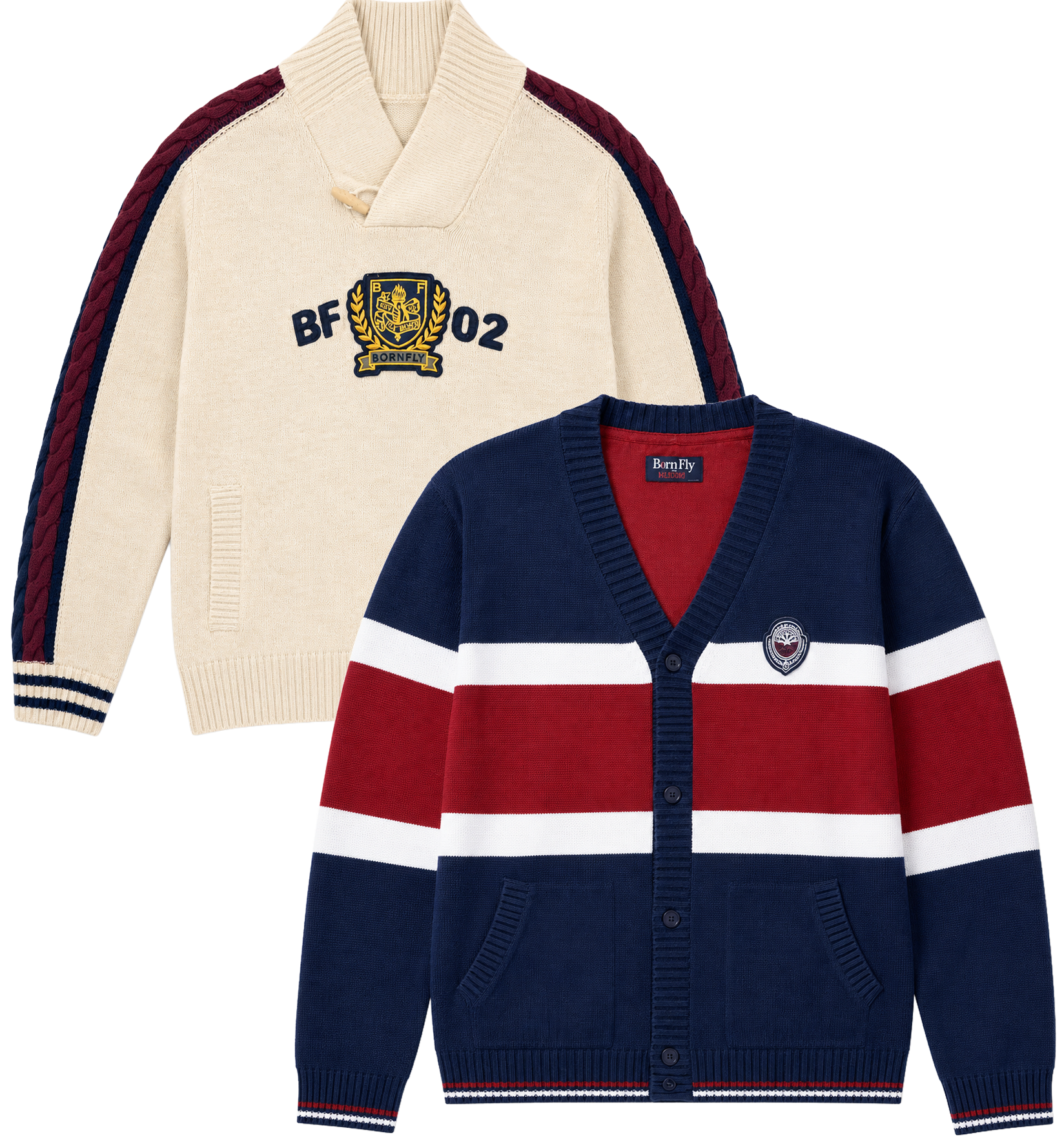 BORN FLY ASSORTED CARDIGANS ASST - BFCRDG