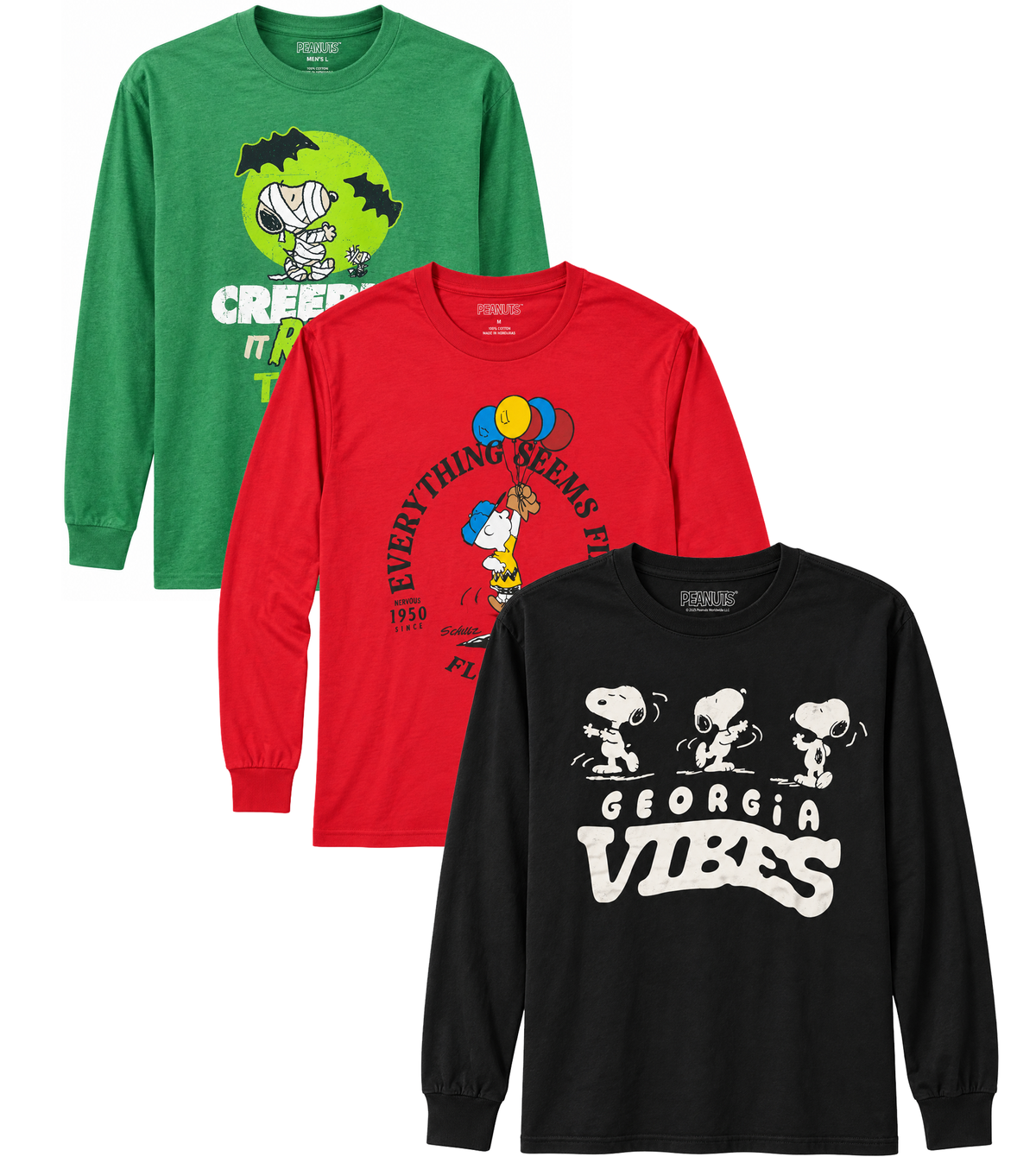 LICENSED ASSORTED L/S SHIRTS ASST - PEANUTS