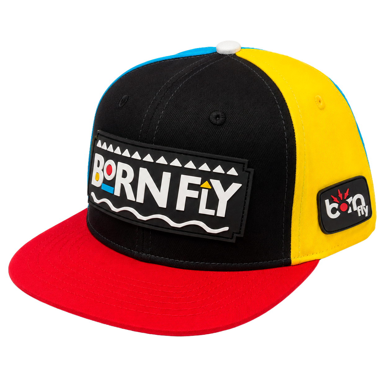 BORN FLY LOGO SNAPBACK HAT BLACK - 2108X4310