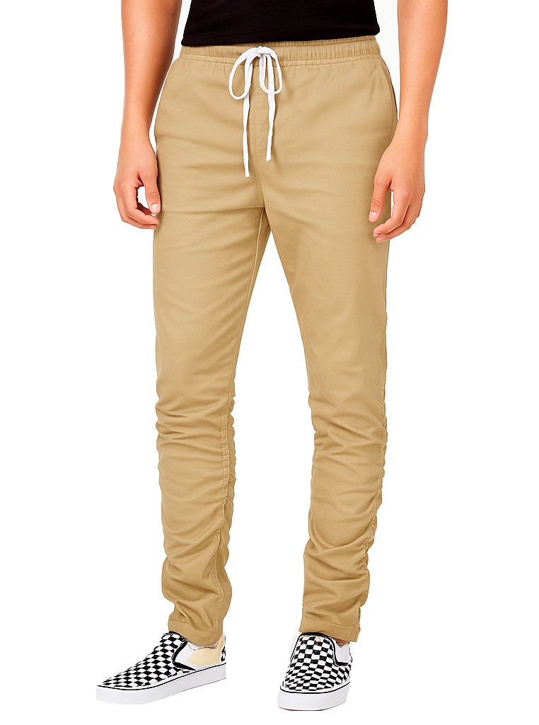 ELWOOD RUNCHED JOGGER PANT KHAKI - EMB022351