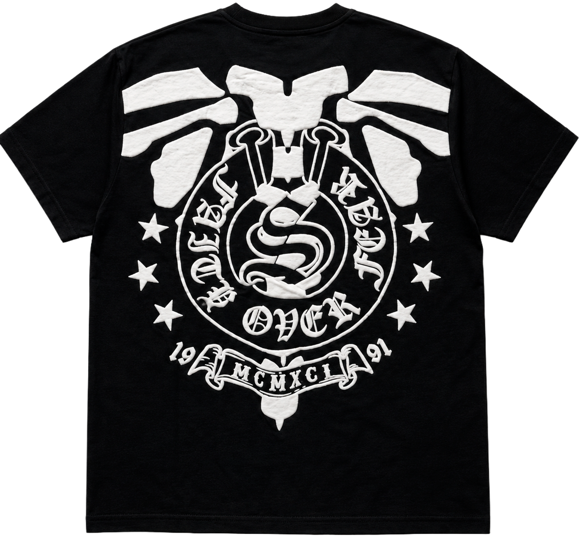 SOUTH POLE PREMIUM GRAPHIC T-SHIRT BLACK - SM450112
