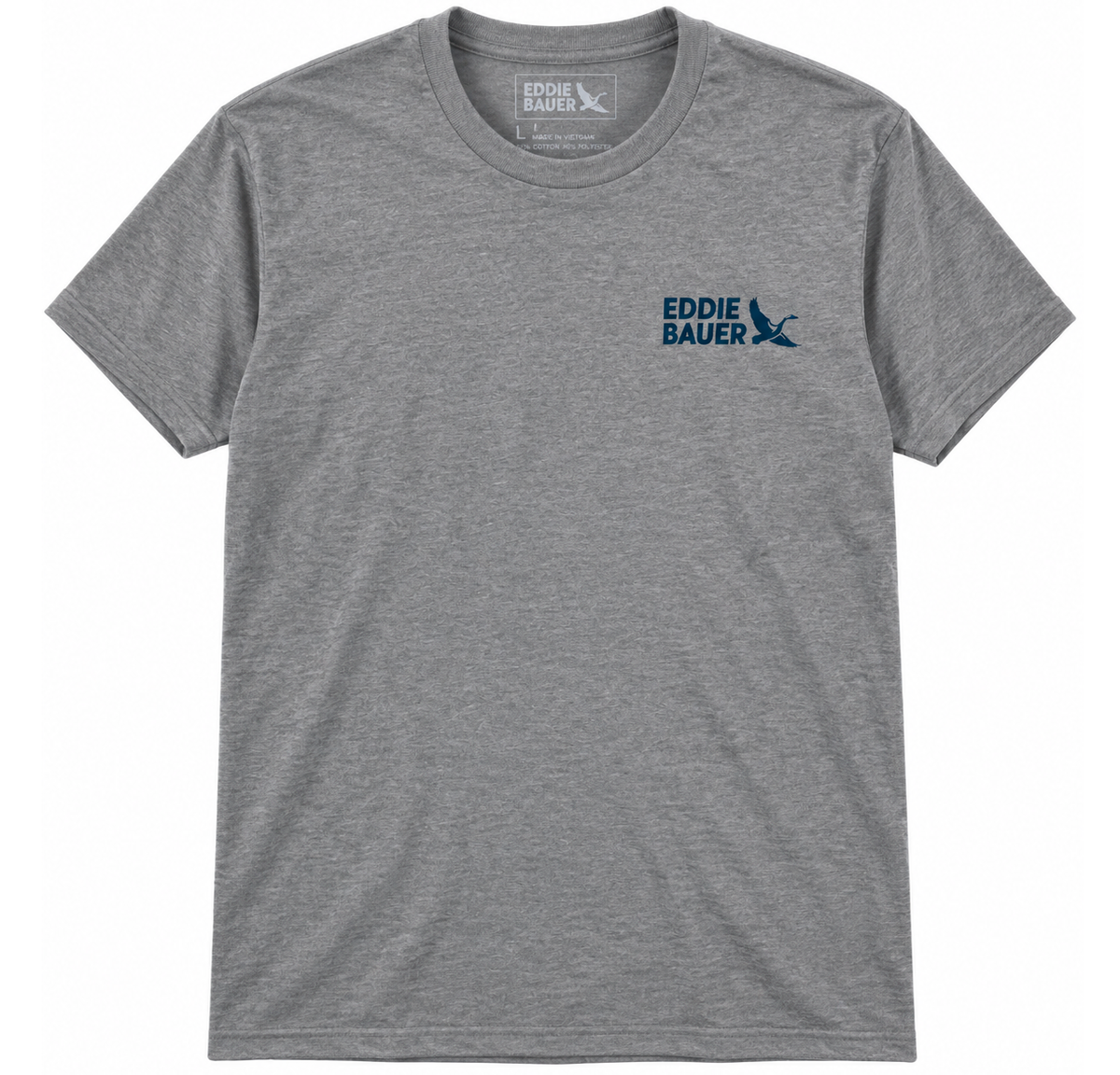 EDDIE BAUER GRAPHIC T-SHIRT CHARCOAL HTR - ESCAPE TO NATURE