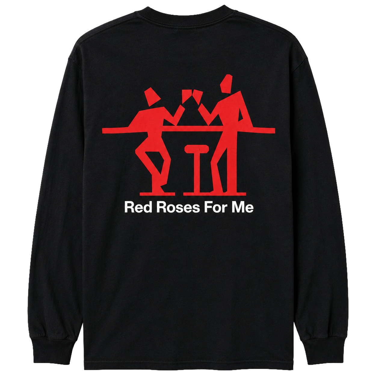 LICENSED MUSIC THE POGUES L/S SHIRT BLACK - RED ROSES FOR ME