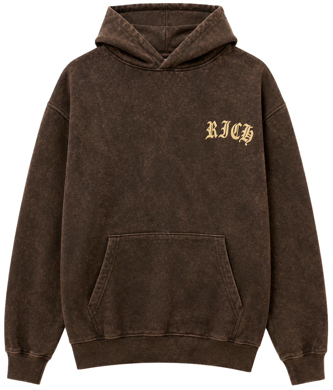 REBEL MINDS CASH FLOW HOODIE RUST - 152-347