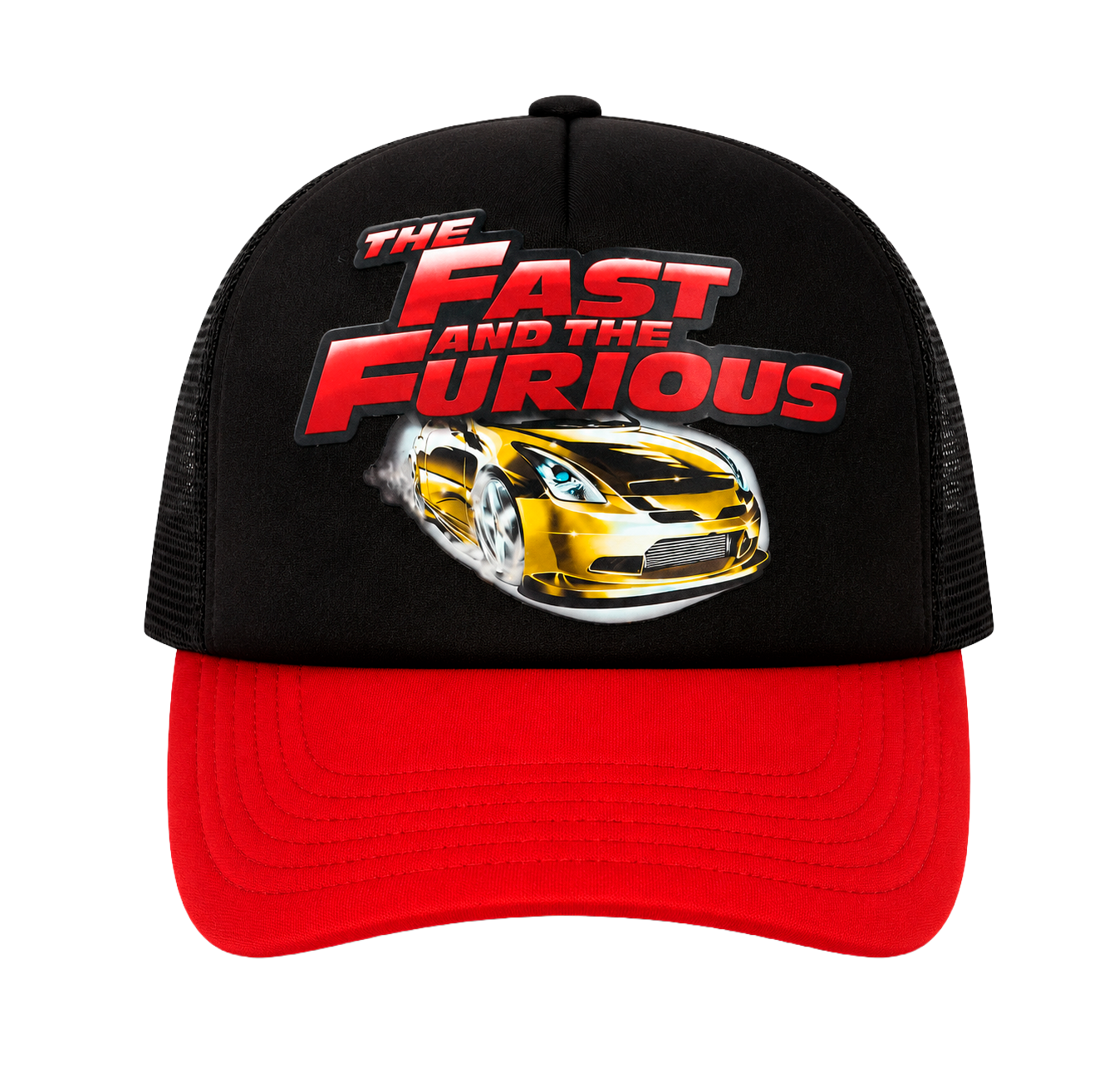 REASON X FAST & FURIOUS SNAPBACK TRUCKER HAT BLACK/RED - FF-009