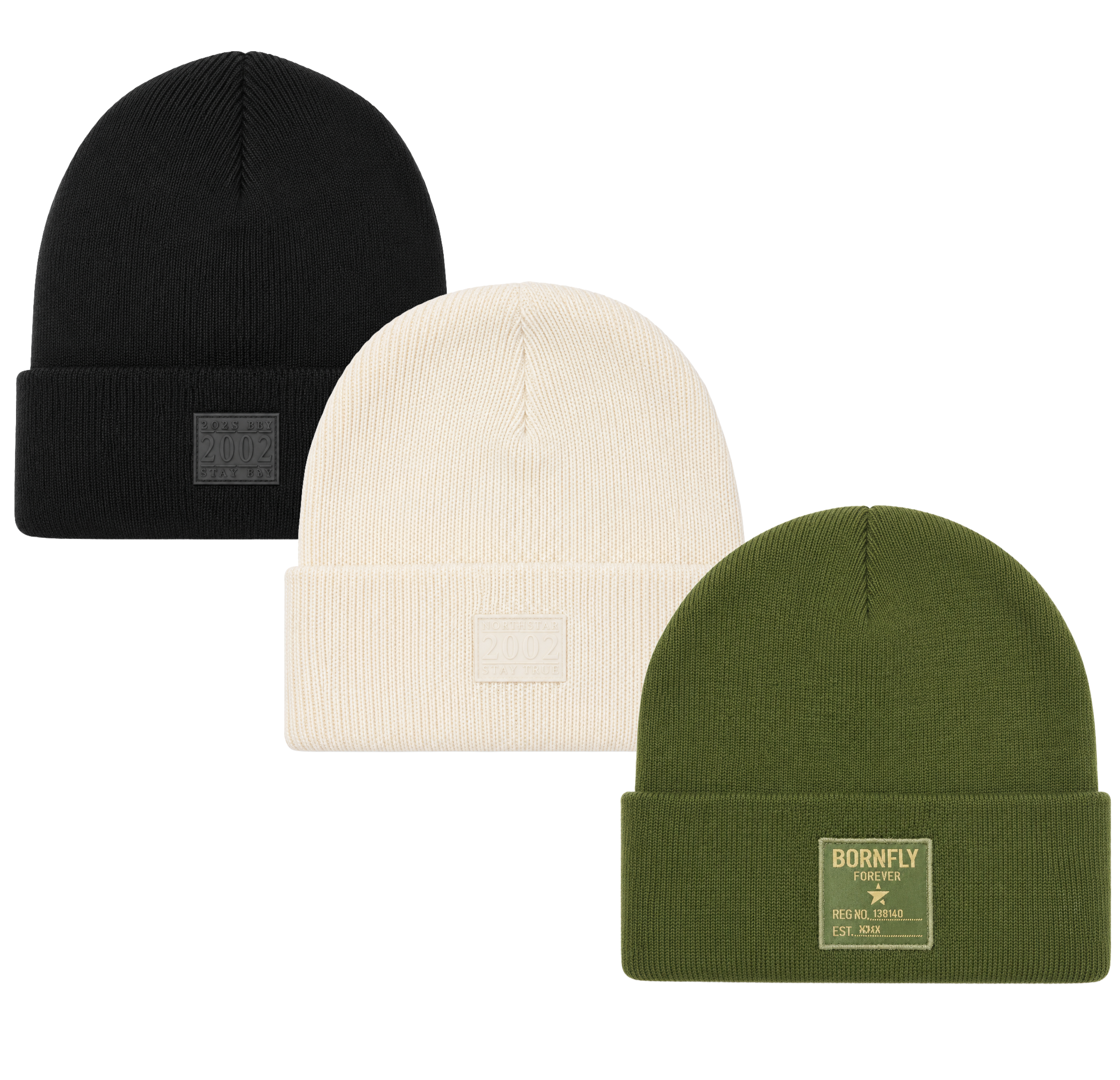 BORN FLY ASSORTED BEANIES ASST - BFBNSA