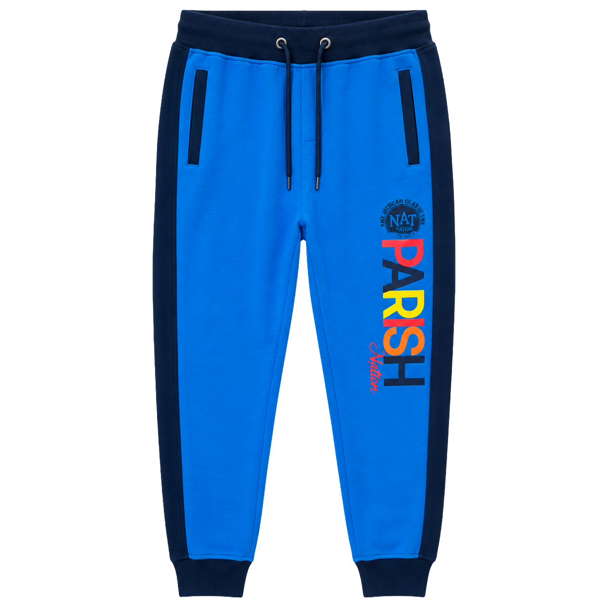 PARISH NATION GRAPHIC JOGGER PANTS BLUE - N05B2556