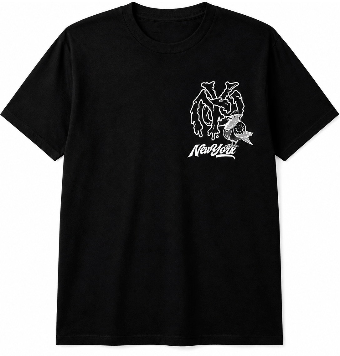 SOUTH POLE PREMIUM GRAPHIC T-SHIRT BLACK - SM450161