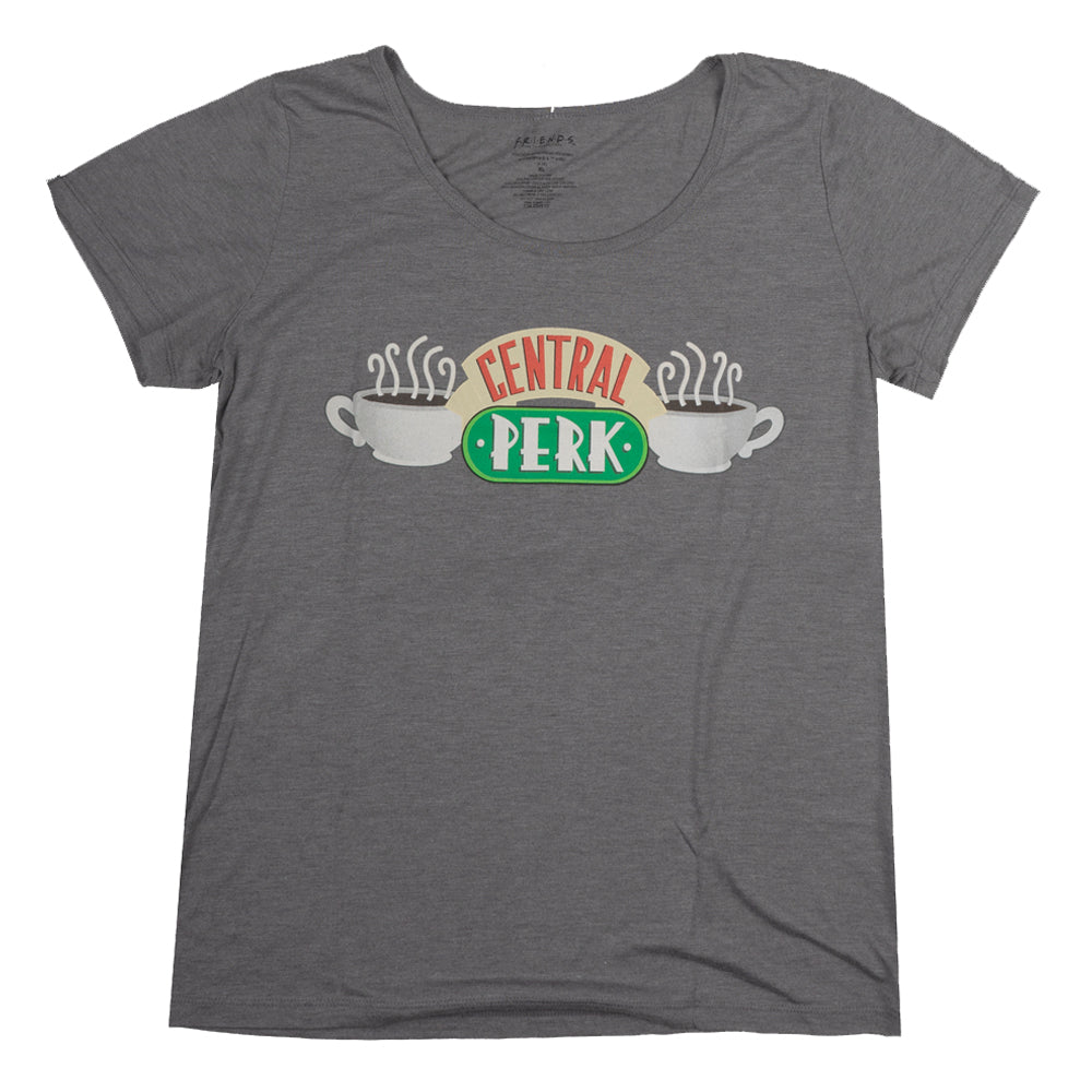 WOMEN'S FRIENDS CENTRAL PERK T-SHIRT GREY - TS5TJJFRI