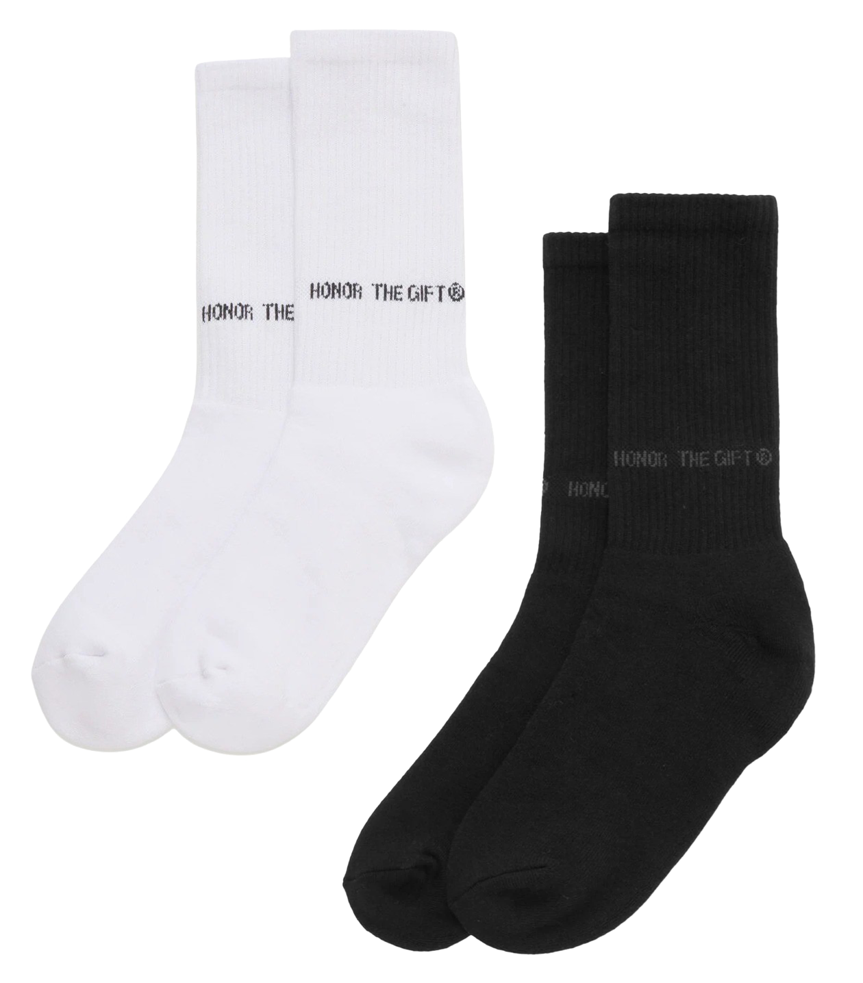 HONOR THE GIFT ASSORTED RIBBED SOCKS 2 COLOR ASST - HTG220183