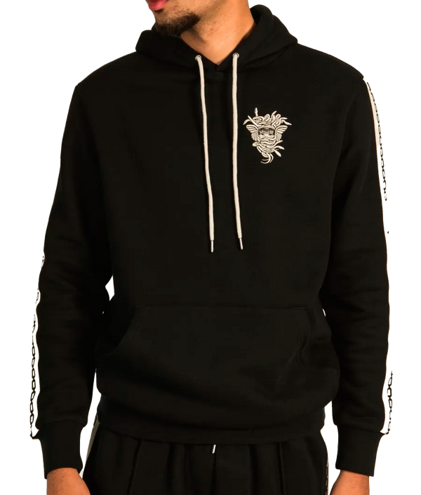 CROOKS & CASTLES MEDUSA CORE HOODIE BLACK - 3I10108