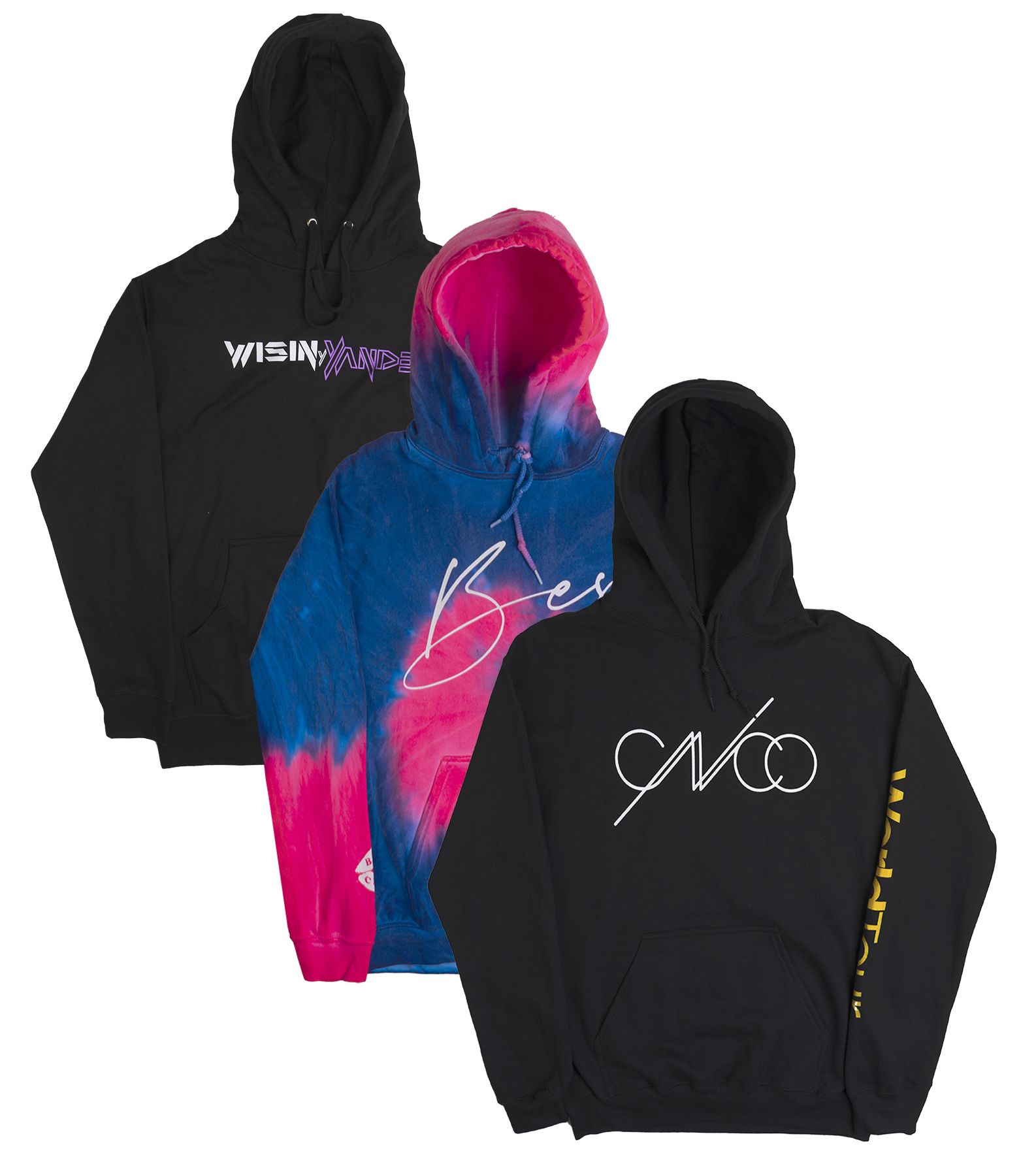 ASSORTED MUSIC HOODIES MULTI - MVHD11