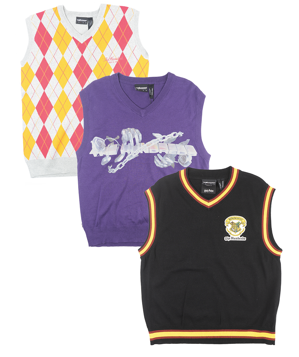 THE HUNDREDS ASSORTED SWEATER VESTS - 100SVST09