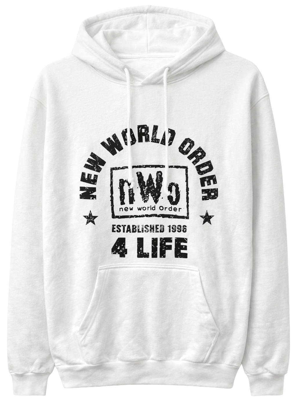 LICENSED WWE NWO EST.1996 HOODIE WHITE - WXAH5415RC