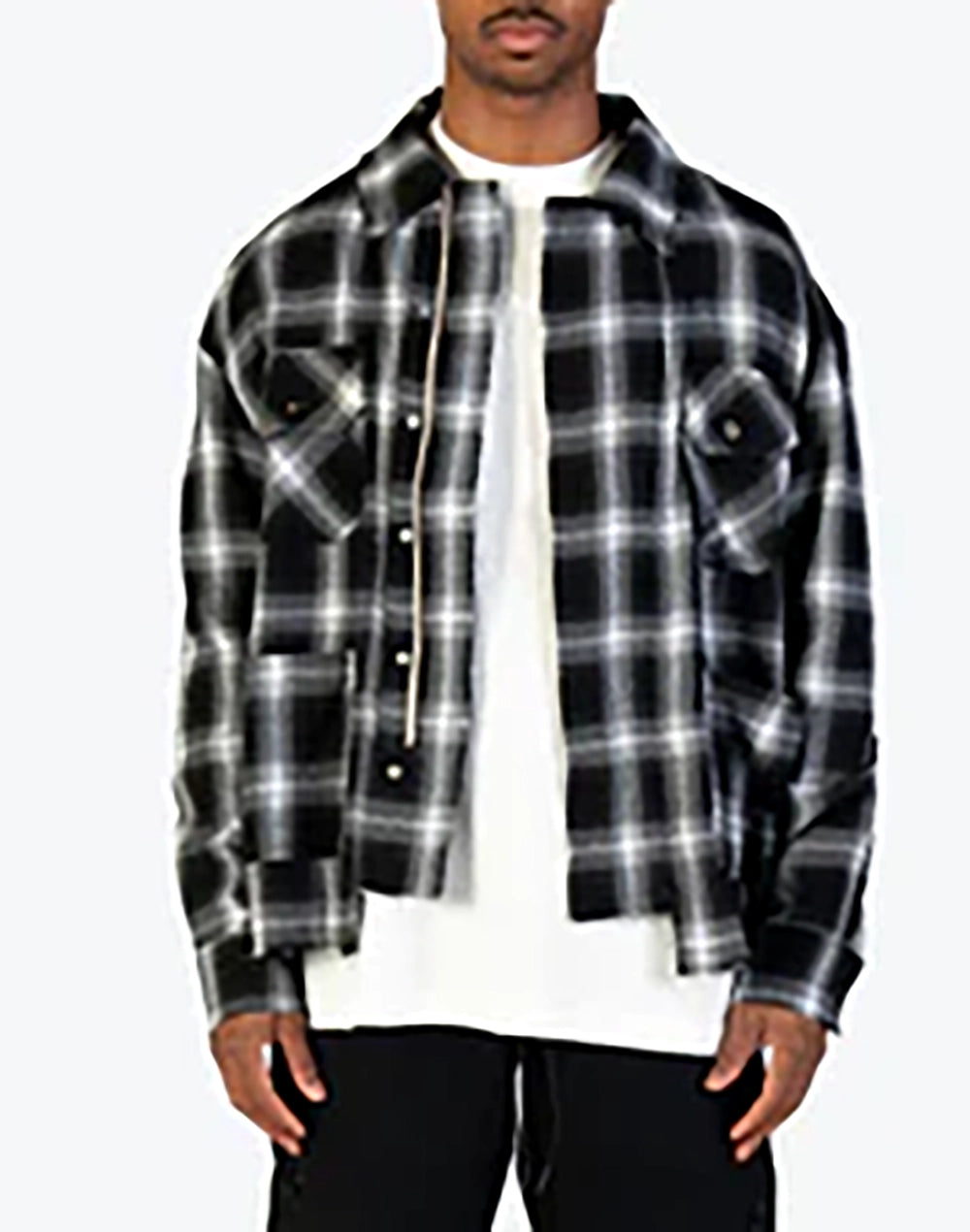 RICHIE LE VINTAGE FLANNEL BLACK/CREAM - RLCFW23-009