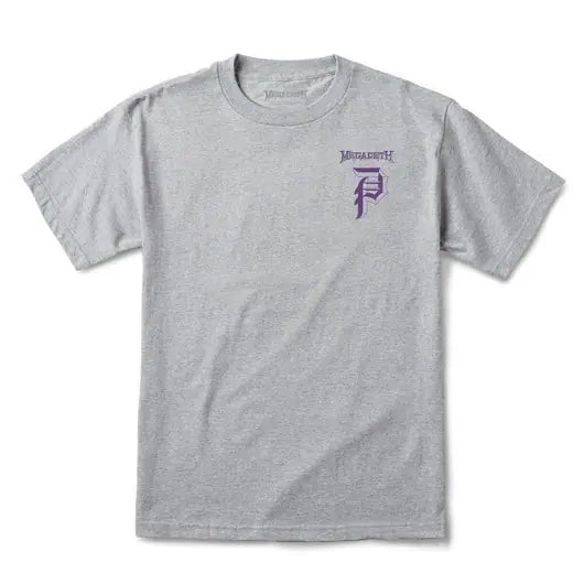 PRIMITIVE T-SHIRT GREY - MEGADETH