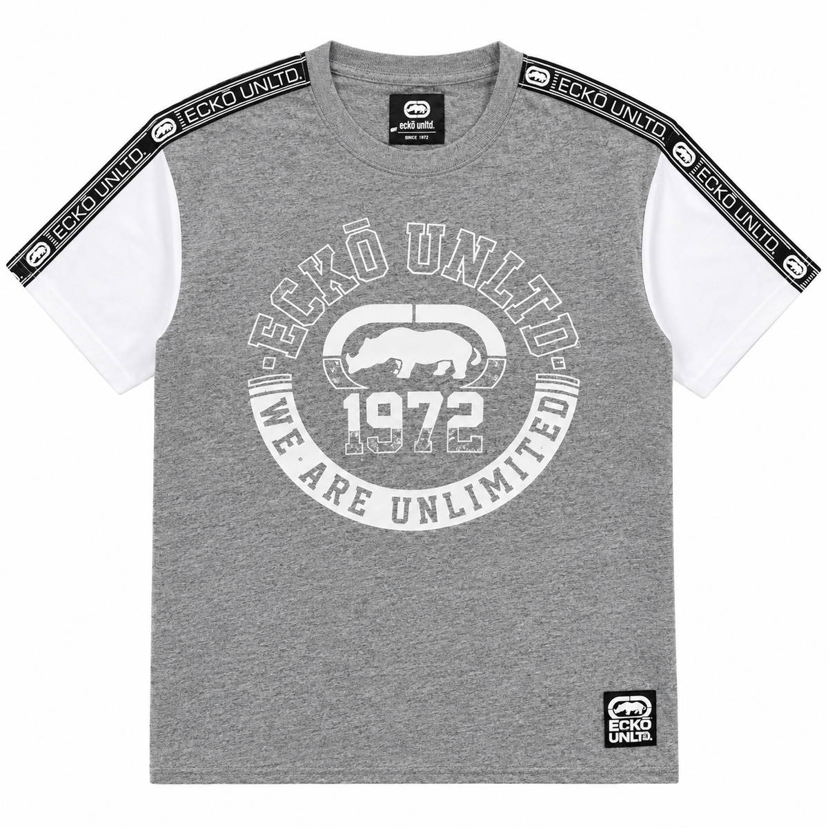 ECKO UNLTD GRAPHIC T-SHIRT GREY MARLED - EO14K1501