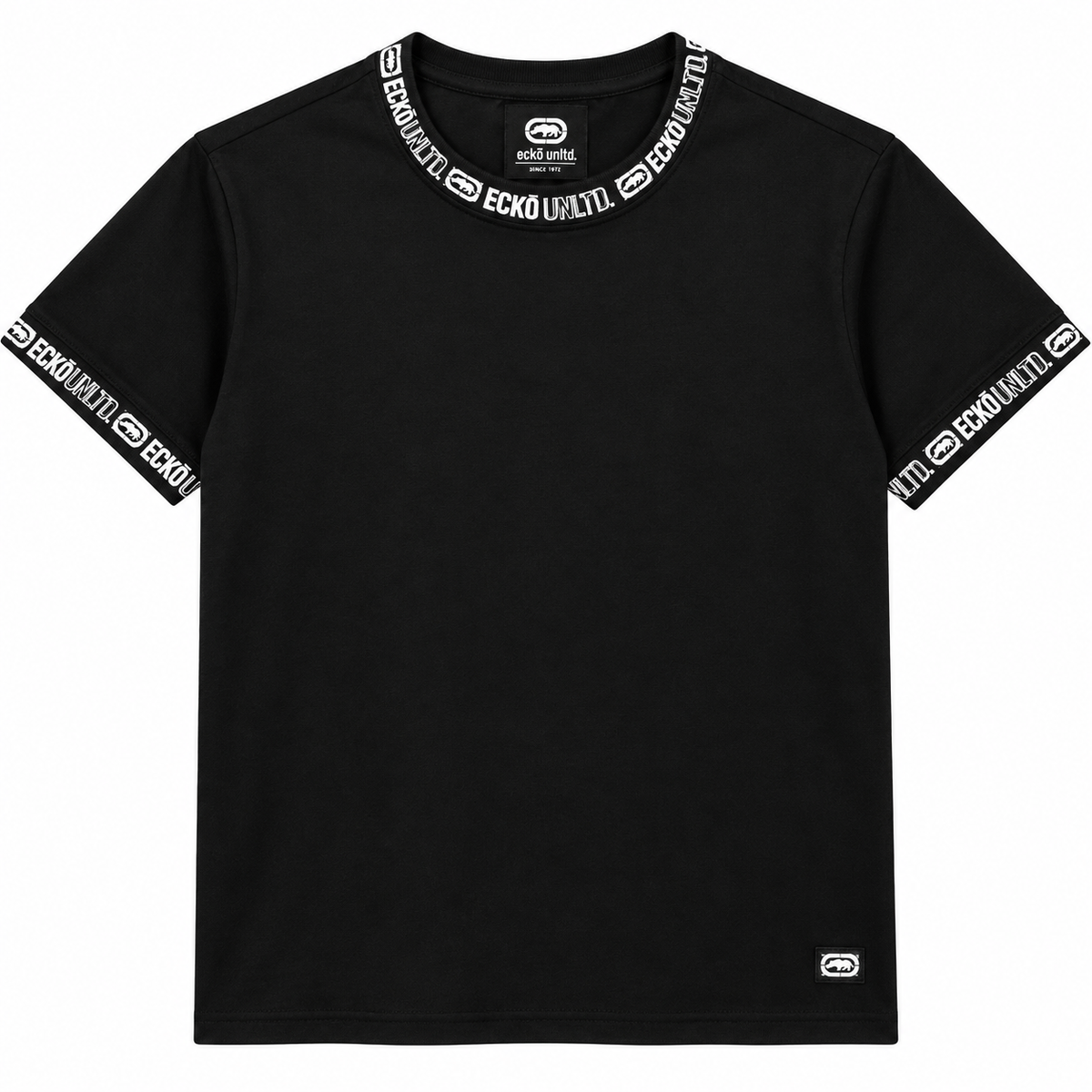 ECKO UNLTD S/S V-NECK T-SHIRT BLACK - EO14K1480