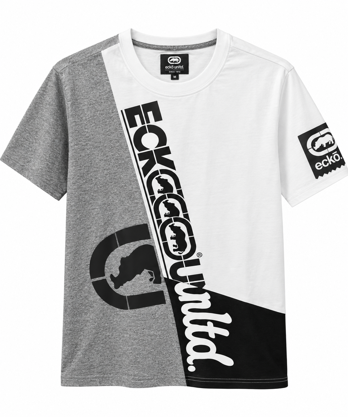 ECKO UNLTD GRAPHIC T-SHIRT GREY MARLED - EO14K1516B