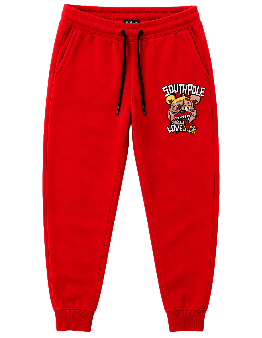 SOUTH POLE FLEECE SWEATPANTS RED - SM451692