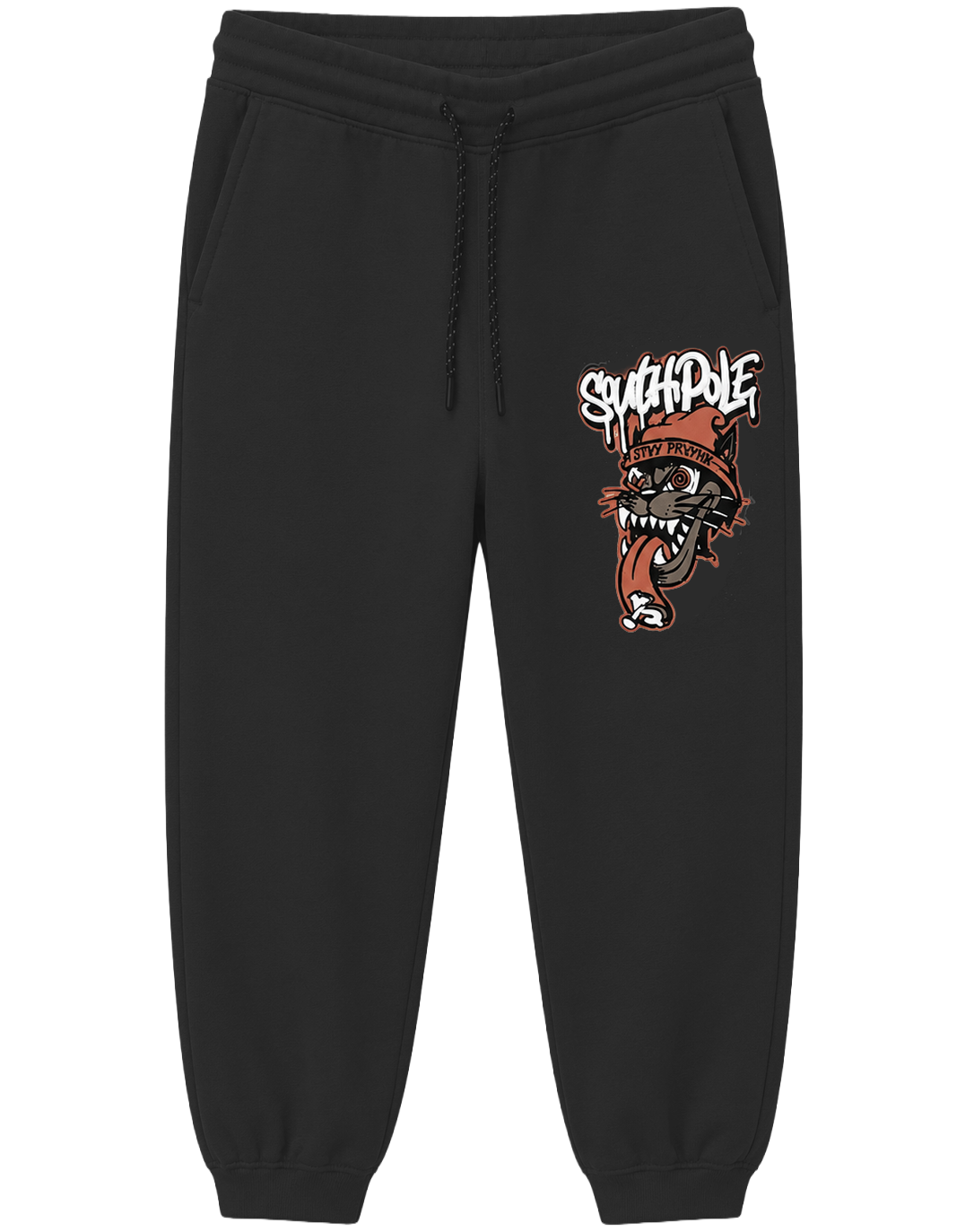 SOUTH POLE FLEECE SWEATPANTS BLACK - SM451693