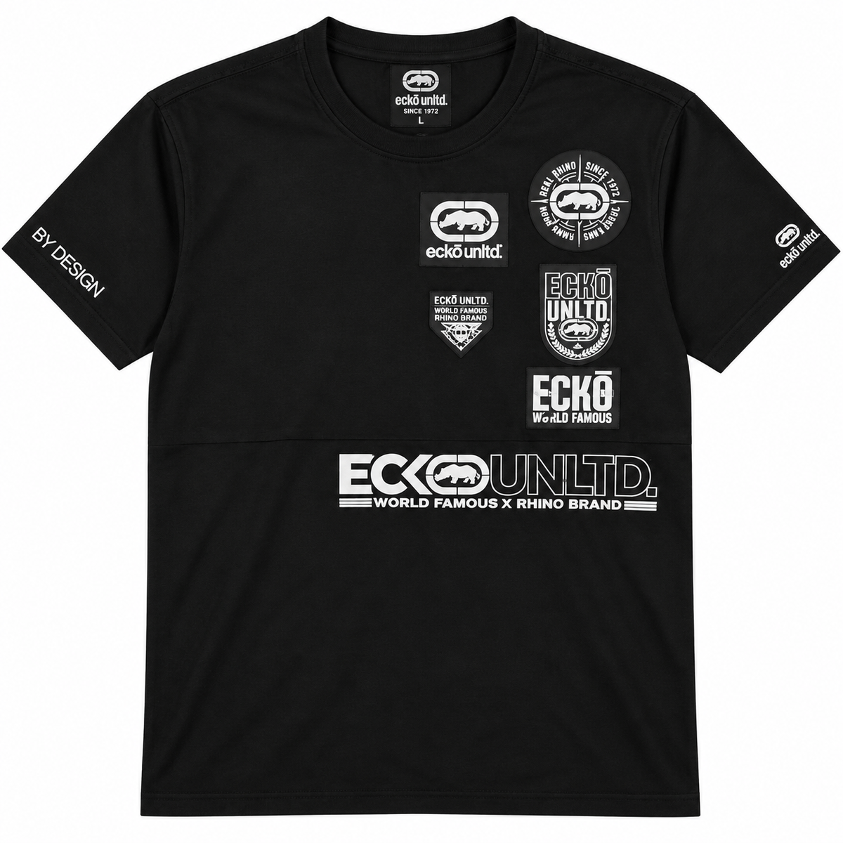 ECKO UNLTD GRAPHIC T-SHIRT BLACK - EO15K1525