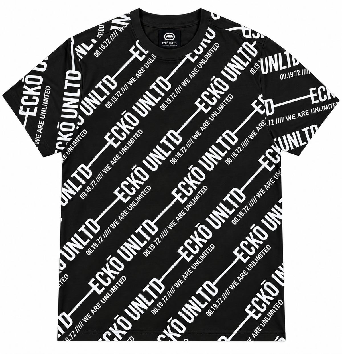 ECKO UNLTD GRAPHIC T-SHIRT BLACK - EO15K1741