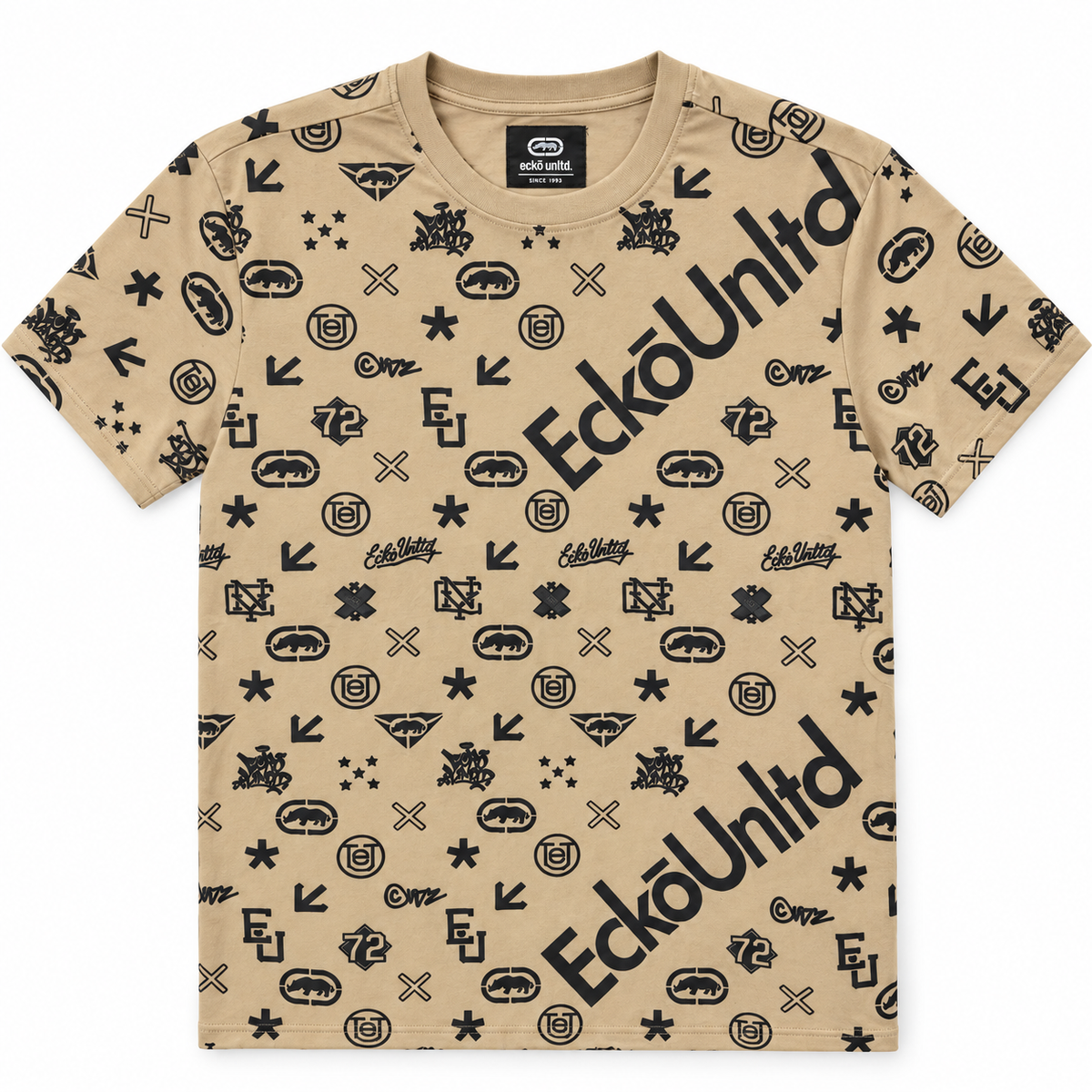 ECKO UNLTD GRAPHIC T-SHIRT TAUPE - EO15K1761