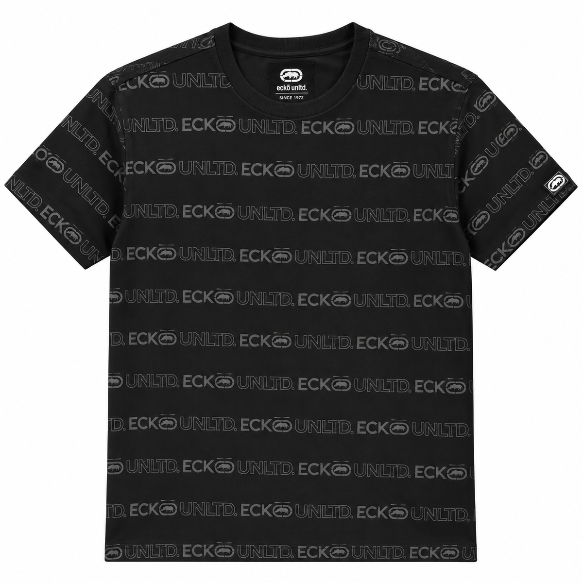 ECKO UNLTD GRAPHIC T-SHIRT BLACK - EO15K1740