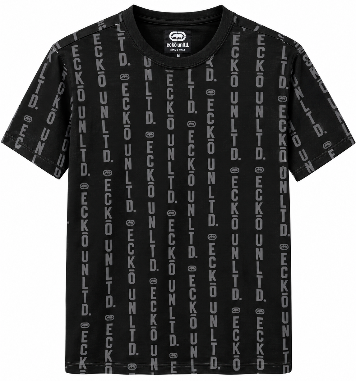 ECKO UNLTD GRAPHIC T-SHIRT BLACK - EO15K1736