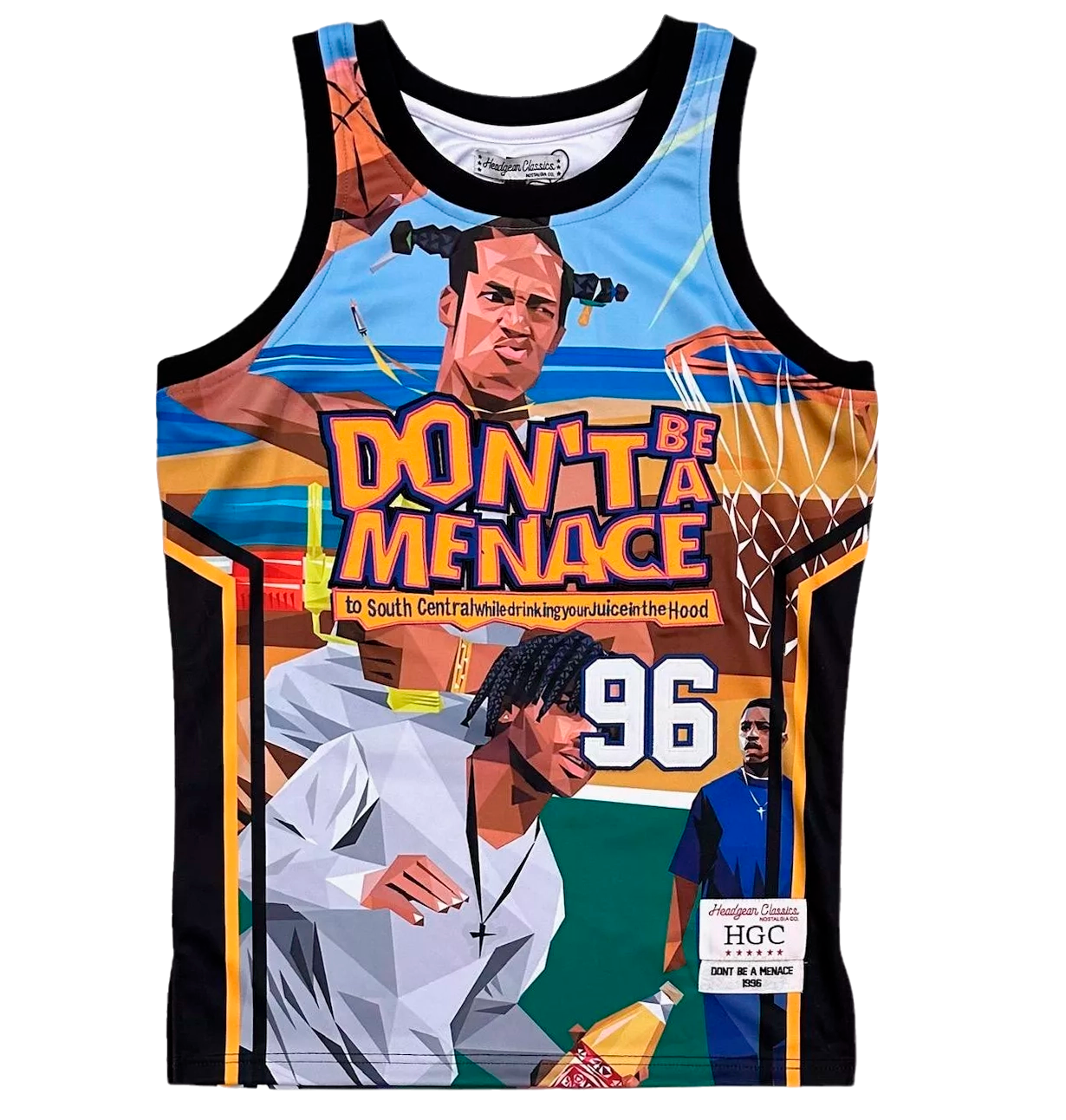 HEADGEAR DONT BE A MENACE BASKETBALL JERSEY BLUE - HGC117-BAJ-01