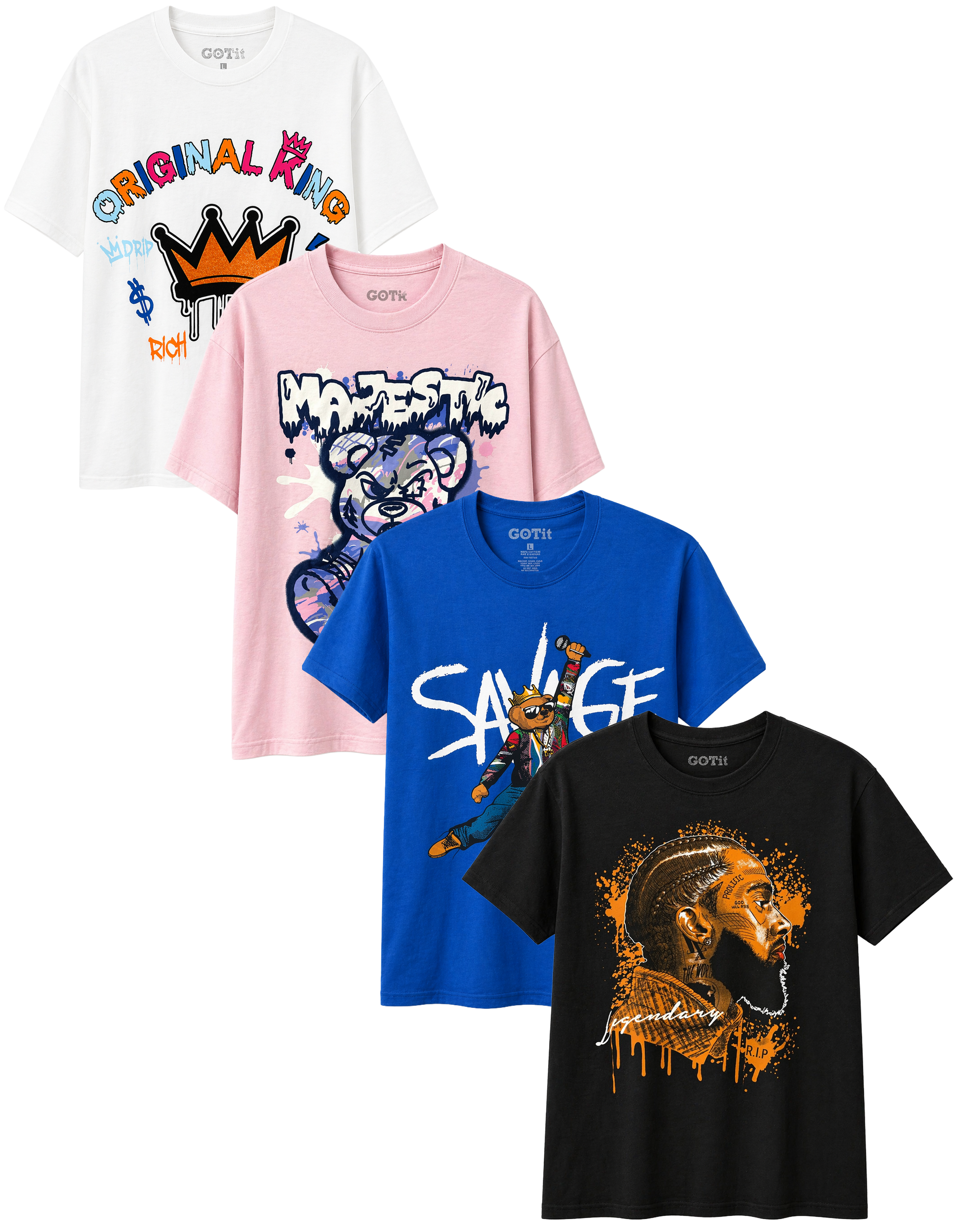 GOT IT ASSORTED GRAPHIC T-SHIRTS ASST - GOTSSTA