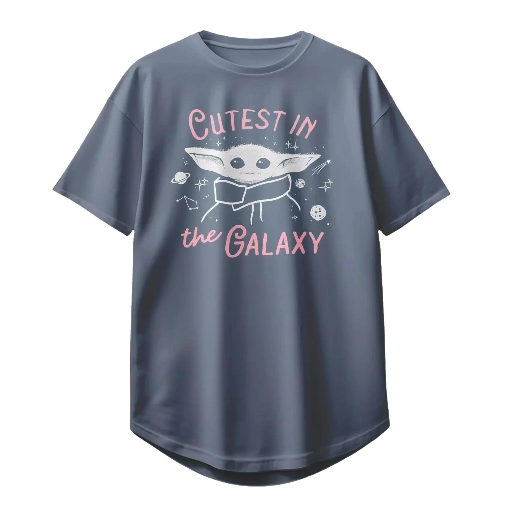 JUNIOR GIRLS STARWARS GROGU T-SHIRT ORION BLUE - LT42147LC