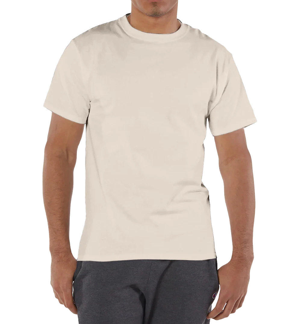 CHAMPION SOLID T-SHIRT SAND - T425-BM