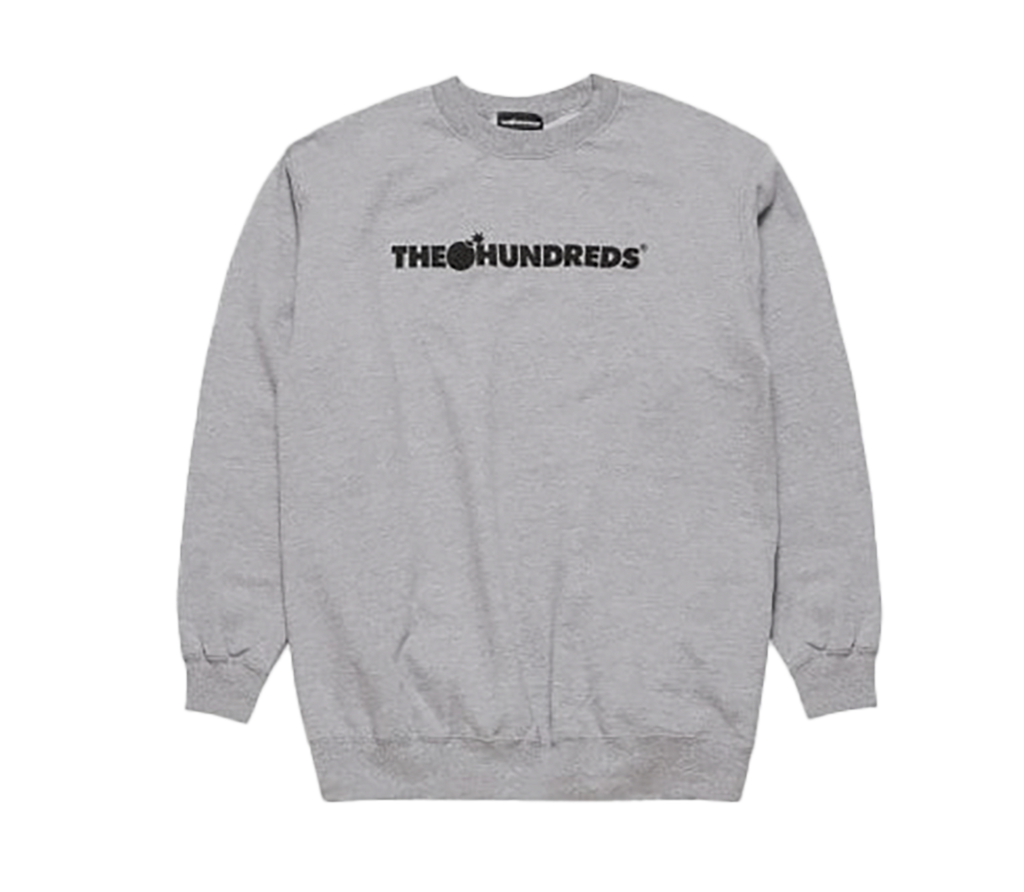 THE HUNDREDS CREWNECK CHARCOAL HEATHER T17P102119