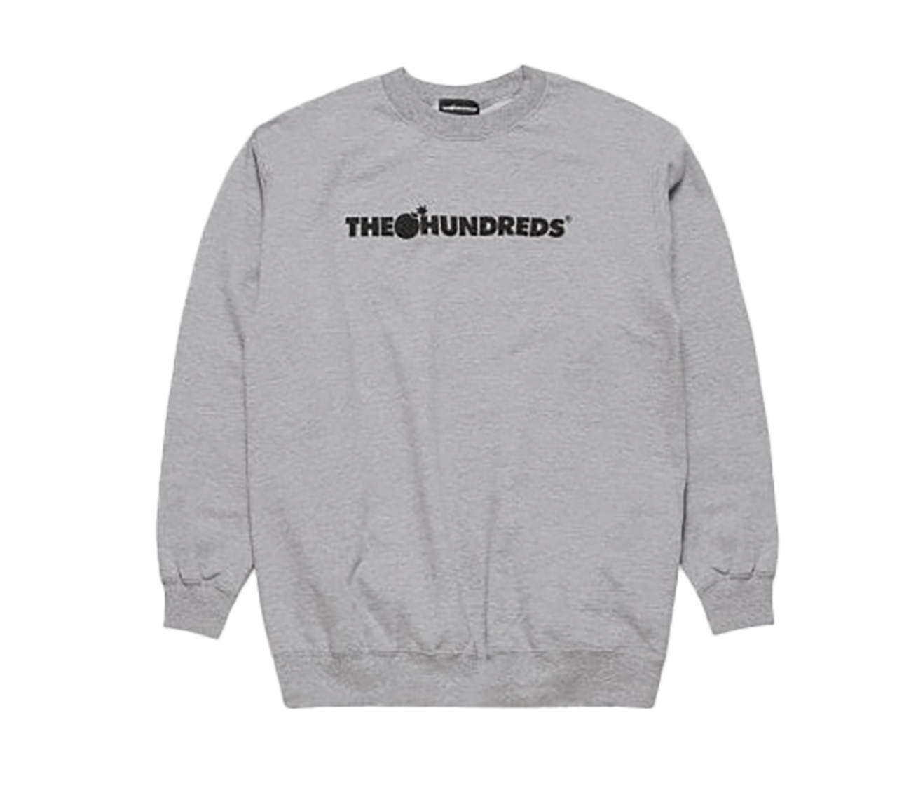 THE HUNDREDS CREWNECK CHARCOAL HEATHER - T17P102119