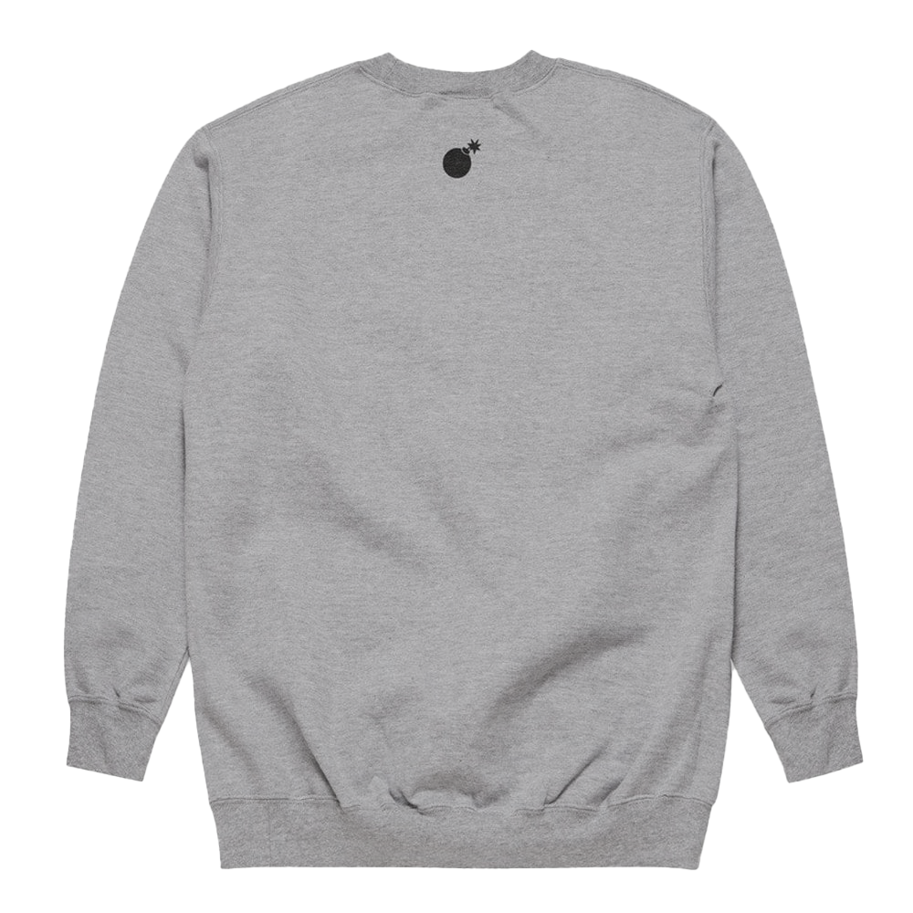 THE HUNDREDS CREWNECK CHARCOAL HEATHER - T17P102119