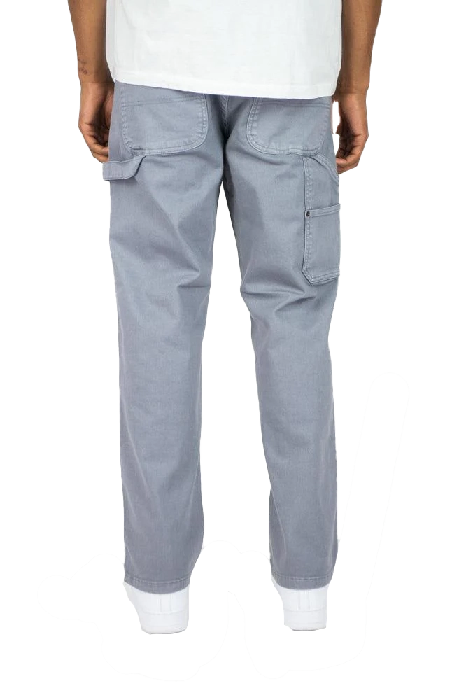 REBEL MINDS TWILL CARPENTER PANTS GREY - 100-680T