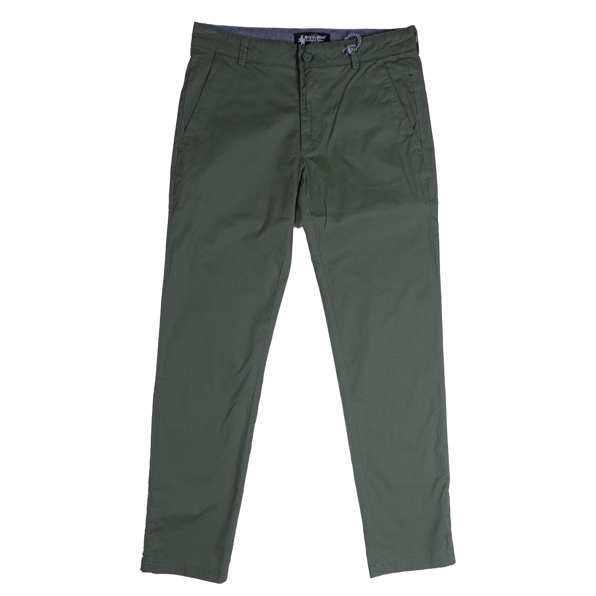 ROYAL BLUE STRETCH TWILL SKINNY PANTS OLIVE - W1PT1148